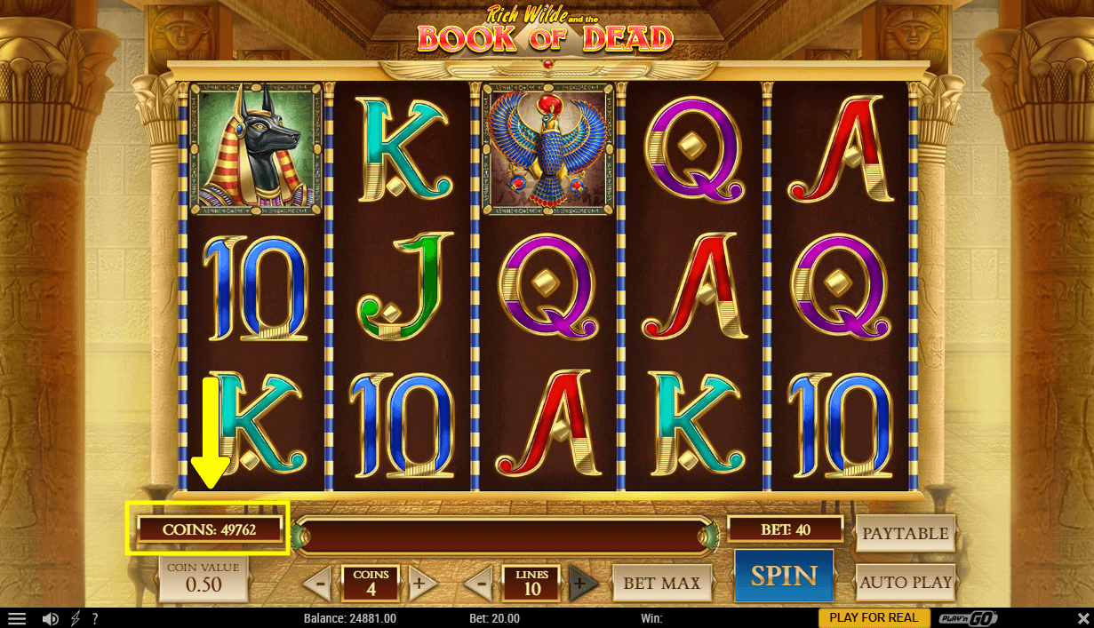 Imagen de saldo de book of dead